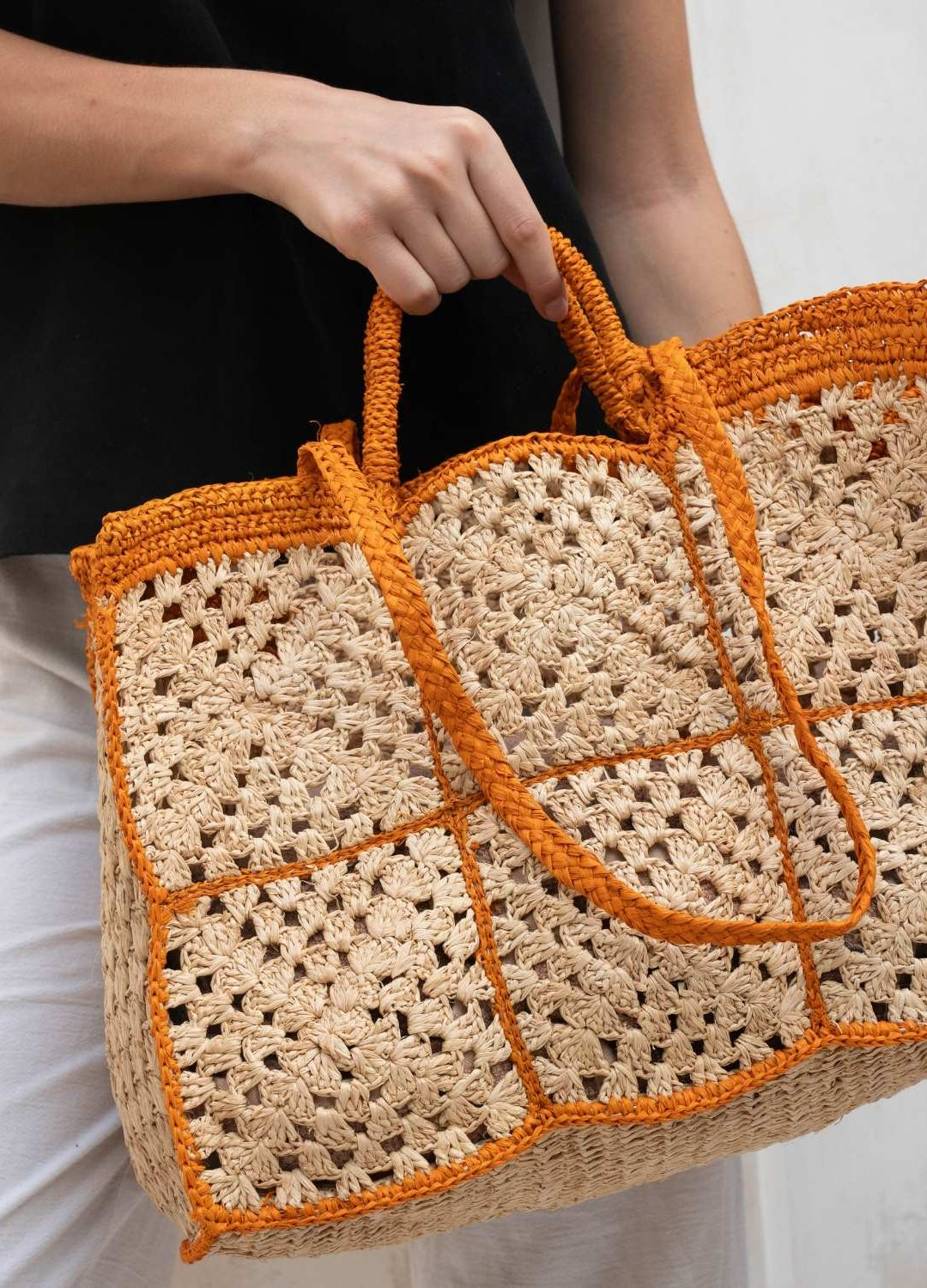 Carrey Raffia Tote bag
